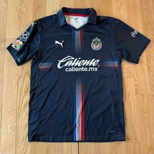 Chivas Guadalajara Puma 2020/21 Soccer Futbol Jersey Navy Blue Third Kit Mens XL